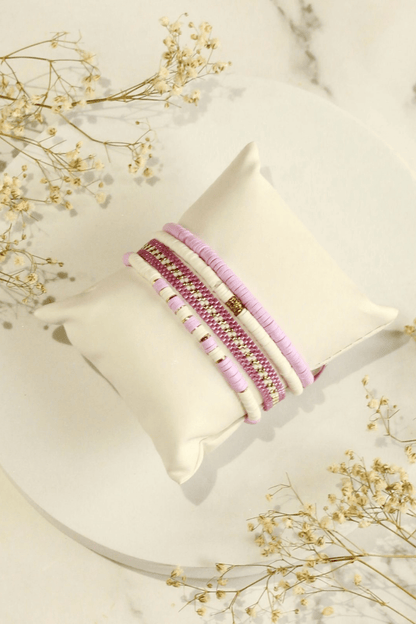 Japanese Miyuki Delica and Fimo Beads Bracelet - Set of 4